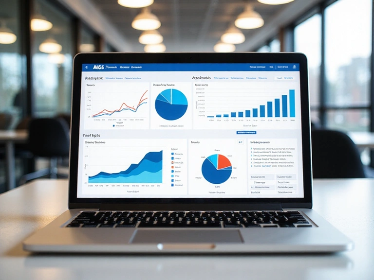 Graphiques et analyses de données sur un écran d'ordinateur, symbolisant l'utilisation des informations
